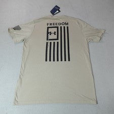 Camisa Under Armour Para Hombres Grande Bronceada Bandera Libertad Gorpcore Patriótica EE. UU. América T