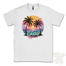 CAMISETA CAOL HIGHLAND - Retro Estilo Miami Divertida Parodia de Verano Reino Unido