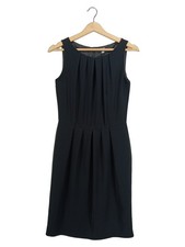 Vestido de negocios Manuela Fumagalli negro mujer talla 42 XL plisado
