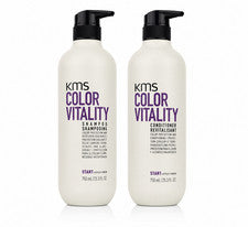 Juego de champú y acondicionador KMS Color Vitality - 25,3 fl oz / 750 ml cada uno (2 PACK)