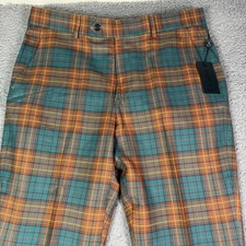 Todd Snyder Subalpino Glenplaid Traje Pantalones Para Hombres 33x32 Azul Sutton Fit Vestido NUEVO