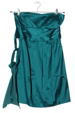 P&S USA Vestido de Verano Mujer Sin Hombros Algodón Turquesa Talla 40 Nuevo