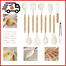 Juego de utensilios de cocina de silicona CAROTE 10 piezas para cocinar, sin BPA