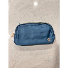 Riñonera Lululemon Ewhere Bolso Cinturón 1L Ajustable Correa Bolsillos Cintura Verde azulado