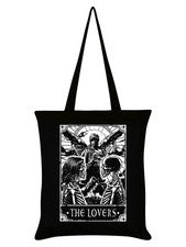 Bolso de Mano Tarot The Lovers Gótico Alternativo Negro Bolso Shopper Diseño de Terror