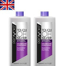 Acondicionador Hidratante Touch Of Silver para Cabello Teñido, 400ml X 2 Botellas