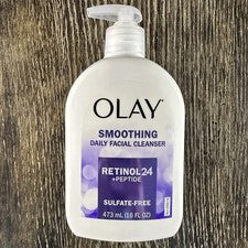 Olay Retinol 24 + Péptido Jabón Facial Suavizante Sin Sulfato 16 OZ Crema Limpiador