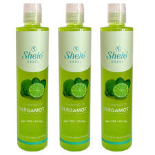 Champú Fortalecedor del Cabello con Bergamota 530 ml. Ombligo Shelo. set de 3