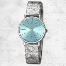 Regent Reloj de Pulsera Mujer Acero Inoxidable Análogo Mesh Metal Plata