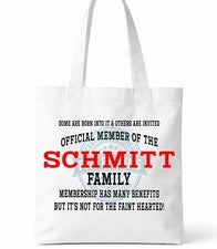 Bolso de Mano Familia Schmitt Clan Shopper Regalo Reunión Personalizado