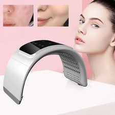 Máscara facial 7 LED rejuvenecimiento de la piel facial cuidado de la piel y lámpara tensora belleza spa