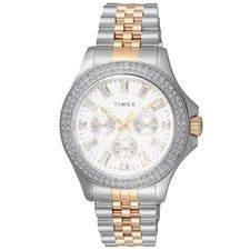 TIMEX Kaia TW2V79500 Cuarzo Plata Mujer 50M Auténtico Japón Nuevo
