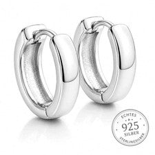 Pendientes plata 925 criollos unisex plegables brillantes elegantes