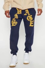 Jogger Fashion Nova Savage Sketch para hombre - azul marino - talla S - nuevo y sellado