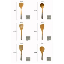 Juego de espátulas de mango de cocina para el hogar utensilios de cocina cuchara curva agarre ergonómico