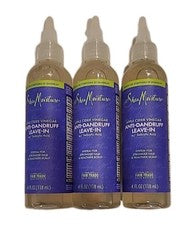 Sin enjuague anticaspa hidratante de karité, vinagre de sidra de manzana, 4 fl oz 3 botellas
