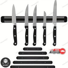 Tira Magnética de Cuchillo Madera 20-55cm Organizador de Montaje en Pared para Utensilios de Cocina