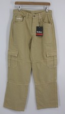 PANTALONES DE COMBATE KICKERS PARA HOMBRE LOGOTIPO CARGO ESTILO RELAJADO TALLA 30 BEIGE IB