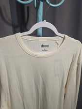 Nuevo diseño alpino para hombre manga larga cuello redondo. XL. Off White. Nuevo con etiquetas. A95
