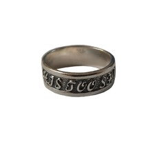 Anillo de plata 925 hecho a mano This Too Shall Pass anillo de banda unisex sin níquel