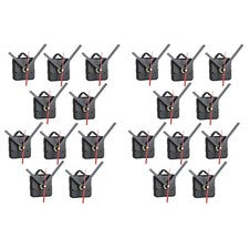 20 Piezas DIY Movimiento Mecanismo Silencioso Cuarzo Reloj de Pared Puntero Kit Reparación