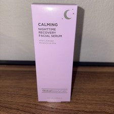 Global Beauty Care SUERO FACIAL CALMANTE NOCTURNO lavanda aloe 1 oz/30 ml nuevo