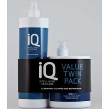 Champú clarificante IQ Intelligent Haircare + acondicionador 1000 ml cada uno paquete doble