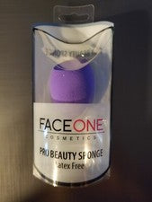 Esponja de belleza profesional 3 en 1 Faceone Cosmetics PÚRPURA 704870 ¡NUEVA EN PAQUETE! ¡ENVÍO GRATUITO!