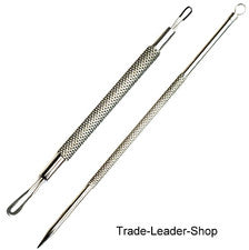 2er Cuidado Facial Set Extractor de Espinillas Mitesserentferner Aguja NATRA