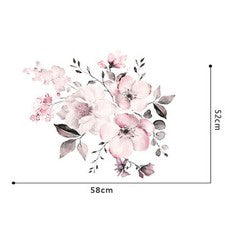 Pegatina de pared 3D flor hágalo usted mismo vinilo extraíble cita calcomanía mural hogar habitación decoración arte