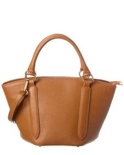 Bolso de mano italiano de cuero con asa superior para mujer