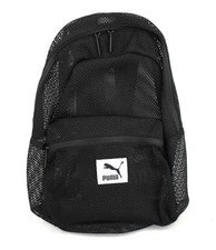Mochila PUMA Negra Unisex Malla Mini Bolso Playa | Escuela | Trabajo | Gimnasio BNWT