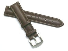 Correa de reloj de repuesto de cuero marrón de 20 mm - Swiss Army Victorinox 20 y otros
