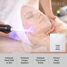 Sábanas de mascarilla facial de gasa 100 % algodón sin cortar para tratamientos de spa para el cuidado de la piel (DM201