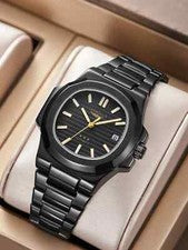 Luxury Automatic Men's Watch - Stainless Steel Mechanical Date Timepiece
