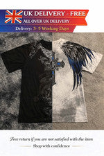 Camiseta gráfica de gran tamaño para hombre Y2K gótica ropa de calle informal camiseta de algodón