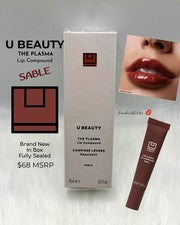 $68 U BEAUTY The Plasma Lip Compound SABLE Tamaño Completo NUEVO SELLADO Bálsamo Tintado