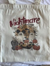 Disney - Bolso de Mano Estilo Retro Mickey Mouse y Minnie Halloween Temático Lona