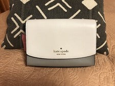 Bandolera para mujer Kate Spade New York de moda Carson tricolor, nueva con etiquetas original $279