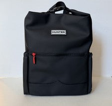 Mochila Hunter Negra Clip Cremallera Superior Ligera Resistente al Agua Viaje Todos los Días