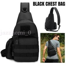Hombres Bolso de Pecho Paquete Viaje Aire Libre Deporte Bolso Bandolera Bandolera