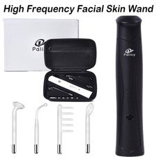 Máquina de varita mágica de frecuencia para la piel del rostro con 4 tubos
