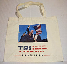 Bolso de compras Trump 2024 Survived de lona 12 x 15 pulgadas
