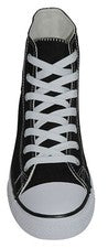 Zapatillas mujer/hombre Rockabilly Chucks zapatos años 50 talla 38-45 negro ¡las mejores!