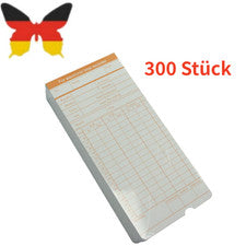 300 uds. Tarjetas de sello para reloj de sello registro de tiempo mensual tarjeta de tiempo 86x186 mm