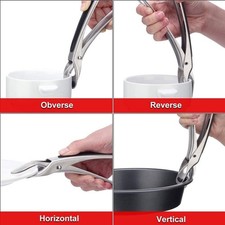 Soporte de cuenco mejorado de silicona fondo de acero inoxidable resistente al calor 17 x 3 x 9,5