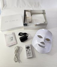 Mascarilla facial fototerapia con luz LED de 7 colores para el cuidado facial de la piel arrugas