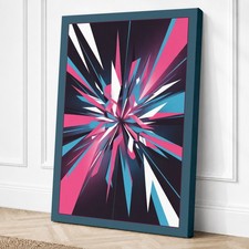 Impresión geométrica en lienzo Starburst Energy arte de pared decoración del hogar listo para colgar
