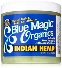 Cuidado del cabello Blue Magic - Acondicionador de cabello y cuero cabelludo a base de hierbas de cáñamo indio original 