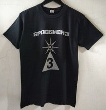 Camiseta Spacemen 3 Logo Años 90 Negra Estilo Retro Unisex Talla S-5XL